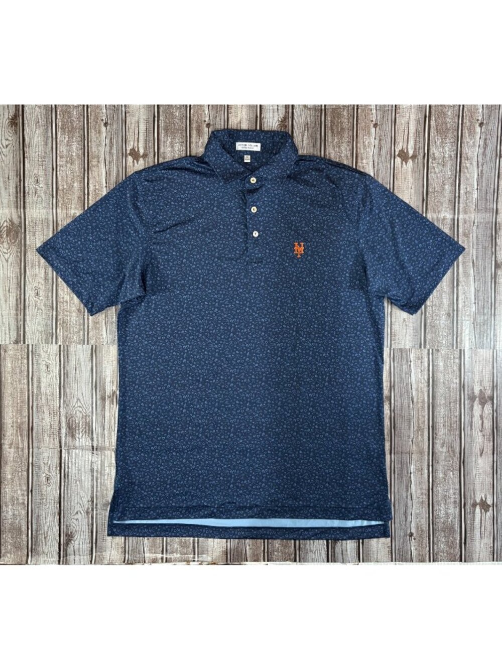 PETER MILLAR SUMMER COMFORT NEW YORK METS POLO SHIRT size M NWOT baseball print